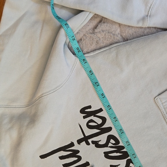 Beautiful Disaster Light Blue Hoodie, Women's Medium, Great Condition - Picture 3 of 9